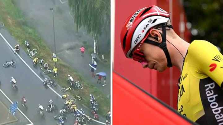 Jonas Vingegaard preocupó tras caída masiva en la etapa 2 de La Vuelta a España: se supo gravedad