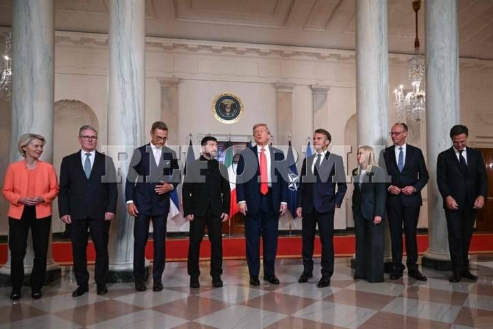 ...Y arranca reunión con líderes europeos