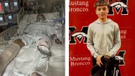 Mustang High School student survives motorcycle crash, leaves hospital with heartwarming parade