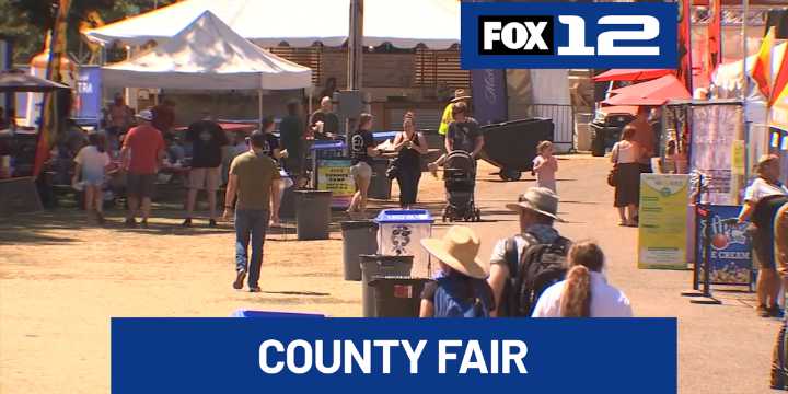 Fairgoers try to stay cool at the Clackamas County Fair