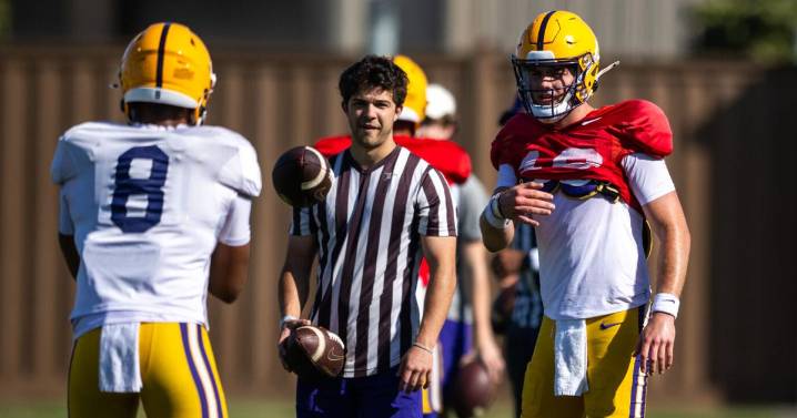 LSU camp observations: A QB moves back to RB, and a transfer corner leaves practice