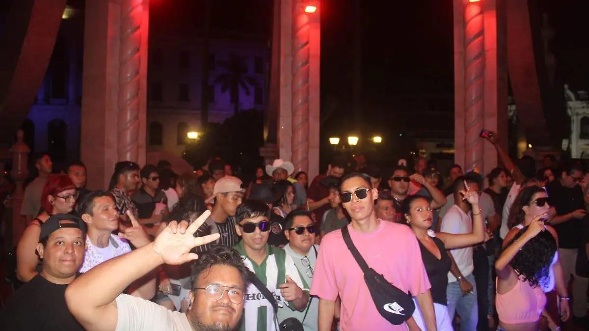 Así se vivió la noche electrónica en la Plaza de Armas de Tampico: beats, luces y energía