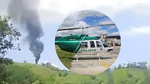 Derriban helicóptero de la policía nacional en Amalfi Antioquia!