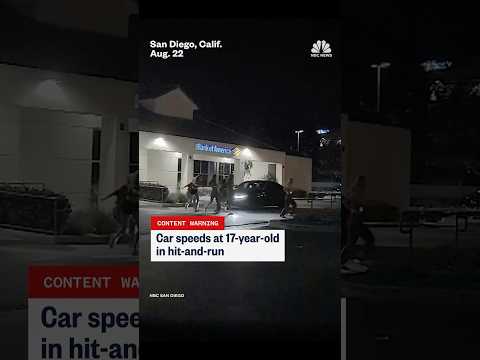 Car speeds at 17-year-old in hit