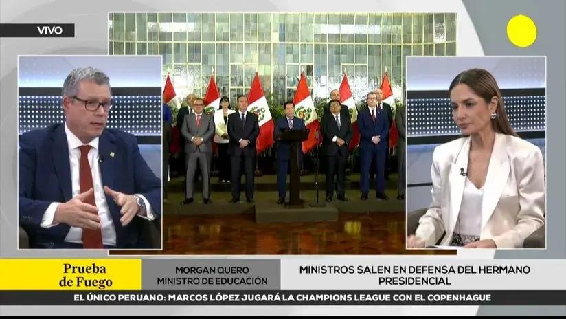 Morgan Quero calificó el allanamiento a Nicanor Boluarte como “psicosocial” para generar caos político