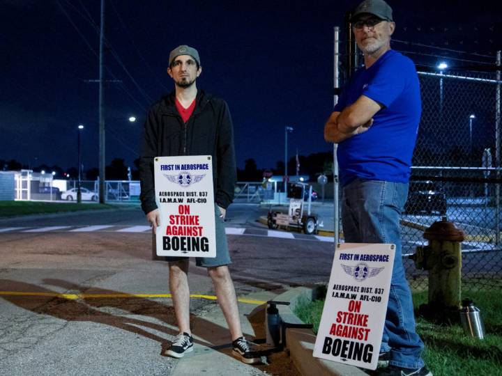 Thousands of Boeing workers who build fighter jets just went on strike