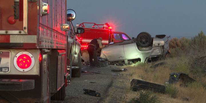 Driver only suffers minor injuries after SUV rolls over