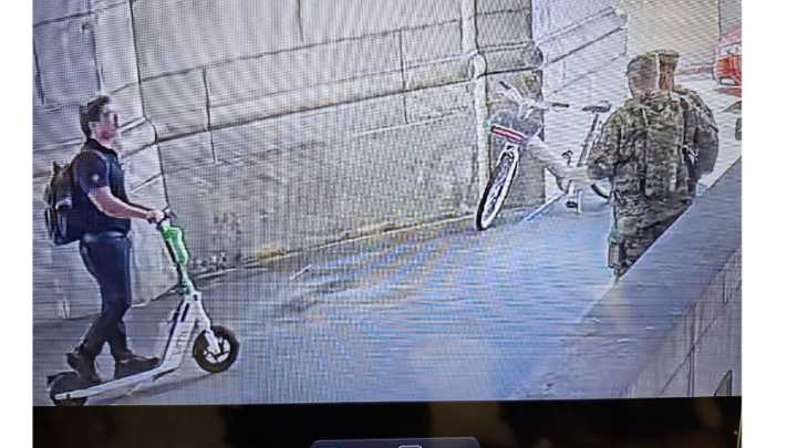 Man on scooter spits on National Guard Members in DC, arrested