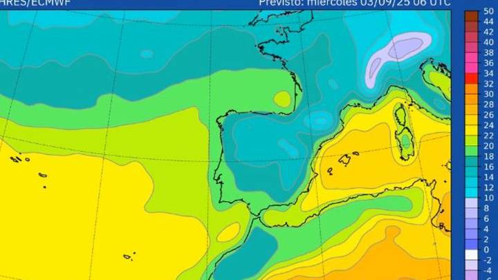 Fin del calor: la AEMET prevé lluvias fuertes y bajón de temperaturas a partir del domingo