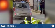 Ushuaia: un motociclista intentó evadir un control policial, atropelló a un oficial y fue detenido