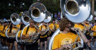 Photos: It's nearly LSU game day! See band, cheerleaders, Golden Girls light up Victory Hill