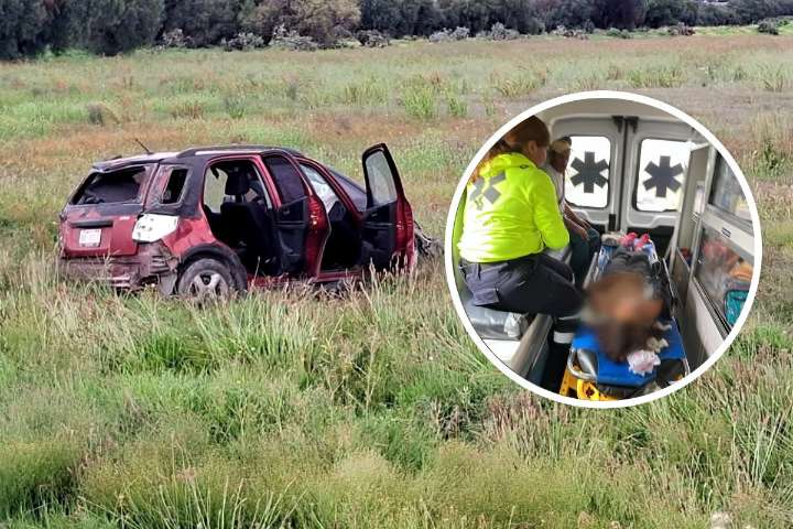Menores resultan lesionados en fuerte accidente ocurrido en la México