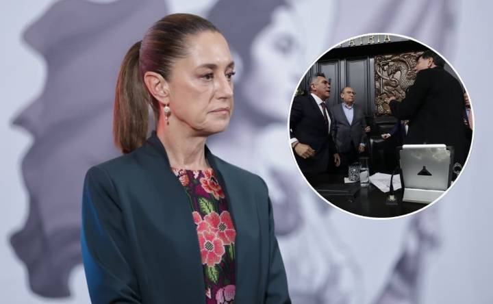 Sheinbaum reacciona a trifulca entre Noroña y "Alito" Moreno en el Senado; "muestra lo que es el PRIAN", señala