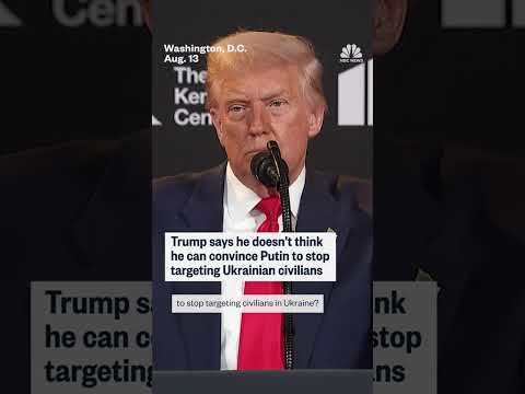 Trump says he doesn't think he can convince Putin to stop targeting Ukrainian civilians