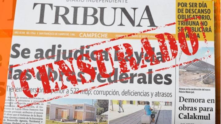 Tribuna Campeche rechaza dar datos a censor judicial por caso contra la gobernadora Layda Sansores