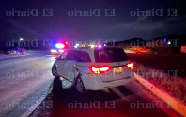 Choque aparatoso en la carretera Cuauhtémoc