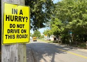 ‘In a hurry?’: A unique warning for drivers on this Staten Island street