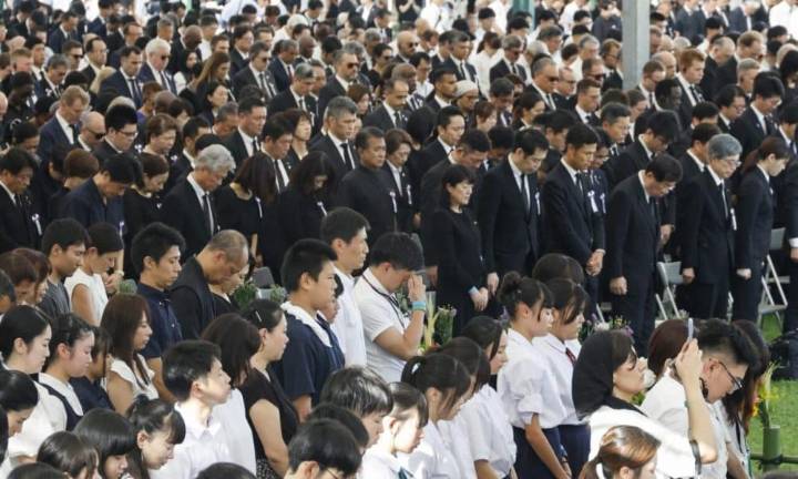Hiroshima pide poner fin a las armas nucleares en el 80 aniversario del bombardeo