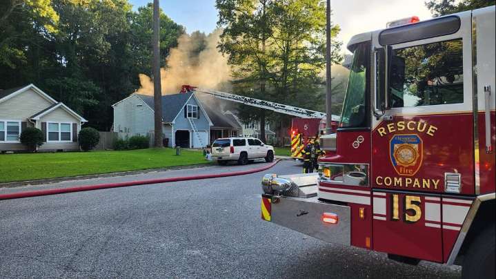 No injuries in Chesapeake house fire Sunday