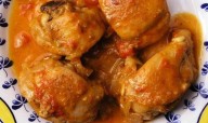 Pollo a la vasca, sin horno y con pocos ingredientes