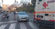 Chocaron a un inspector de Tránsito al costado de la Catedral
