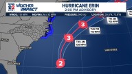 How will Hurricane Erin impact North Carolina?
