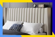 Yaheetech Queen Upholstered Bed Frame is 48% off on Amazon