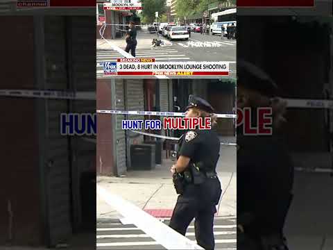 At least 3 dead, 8 injured in Brooklyn lounge shooting #shorts #crime #news #us #foxnews
