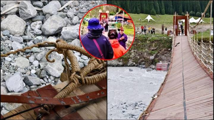 Tragedia en China: colapsa puente colgante de zona turística, reportan 5 muertos