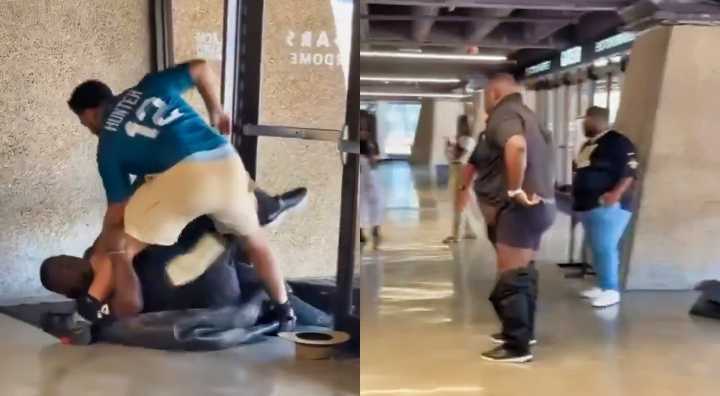 VIDEO: Saints Fan Got Beat Out Of His Shirt & Pants During Crazy Haymaker