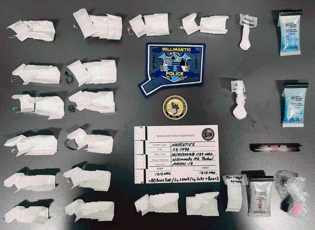 Traffic stop leads to arrest for fentanyl, crack possession in Willimantic