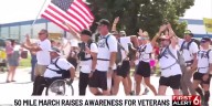 Over 150 participants complete 50-Mile March to support veterans