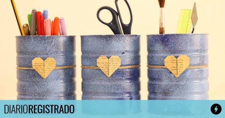 Reciclando las latas que te sobran podés obtener un organizador único: cómo hacerlo
