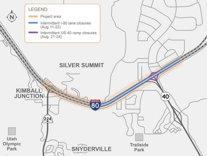 Expect nightly lane closures on I