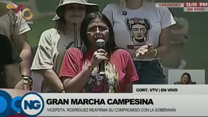 Delcy Rodríguez rechaza acusaciones de EE.UU. de narcoterrorismo en Venezuela