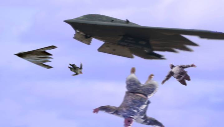 To Save Money On Bombs, Air Force Will Now Drop Morbidly Obese Airmen On Enemy