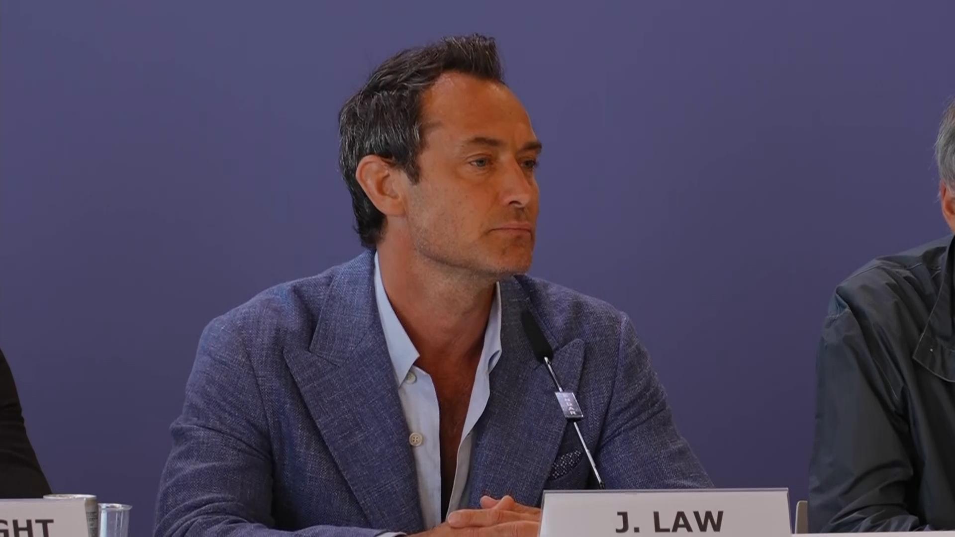Jude Law debuts portrayal of Vladimir Putin in 'The Wizard of the Kremlin' at Venice Film Festival