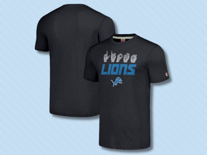 Detroit Lions American Sign Language T-shirts now available from Fanatics