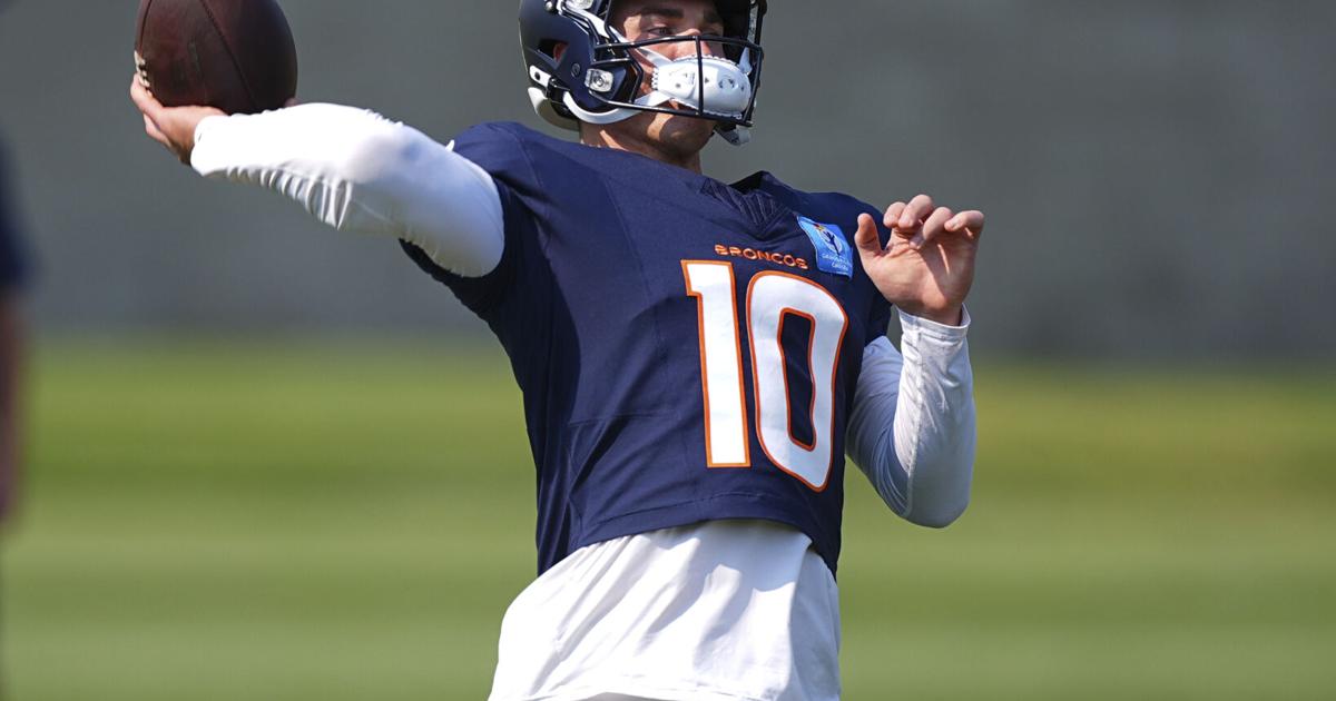 Bo Nix intercepted twice during practice | Broncos training camp Day 9
