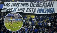 Millonarios tocó fondo: hinchas protagonizan polémica protesta