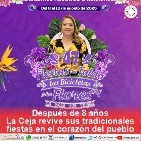 Después de 8 años La Ceja revive sus tradicionales fiestas en el corazón del pueblo