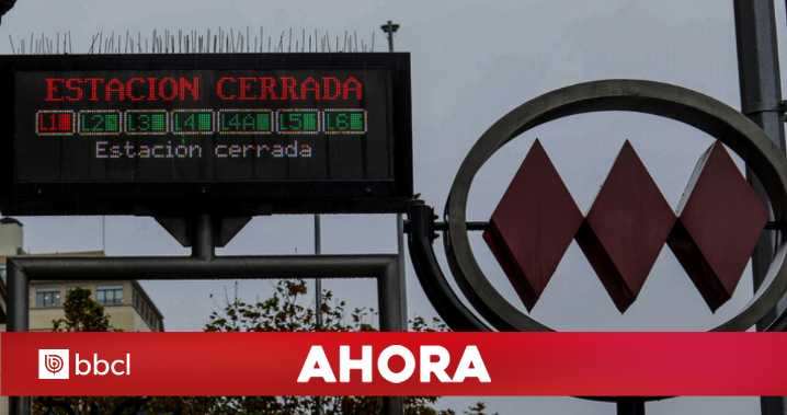 Metro de Santiago suspende servicio en cuatro estaciones de la L1 por persona en la vía