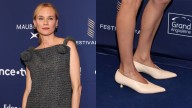 Diane Kruger Dons Sleek Kitten Heels with a Bouclé Minidress in France