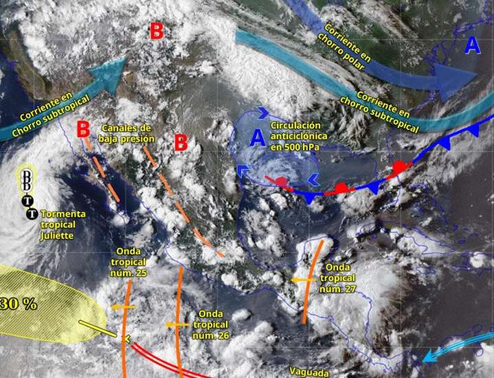 Clima en México hoy 28 de agosto de 2025: Continuarán las lluvias fuertes en estos estados