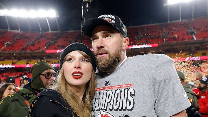 Taylor Swift brought to tears as she details falling in love with Travis Kelce