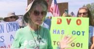 Protesters show up at Rep. Van Orden's latest visit
