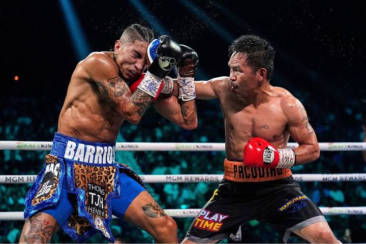 Empate ante Barrios impulsa a Manny Pacquiao al primer lugar del WBC