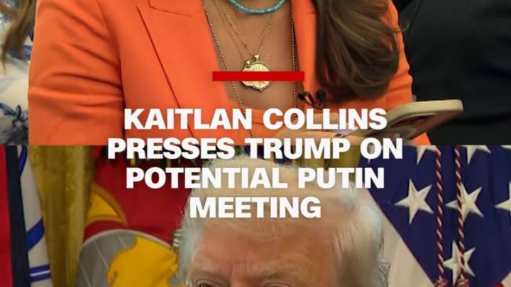 Kaitlan Collins presses Trump on potential Putin meeting