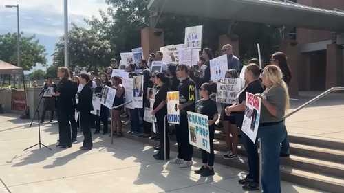 Fresno County District Attorney Lisa Smittcamp joins protests against Prop 57