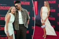 Brittany Mahomes goes goddess chic on Chiefs 'The Kingdom' doc red carpet
